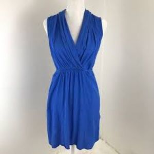 Maeve Blue Wrap Tie Dress